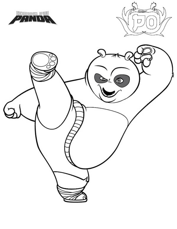 free printable kung fu panda coloring pages