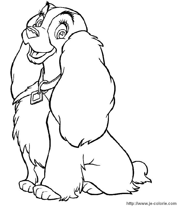 Coloring page: Lady and the Tramp (Animation Movies) #133212 - Free Printable Coloring Pages