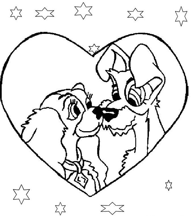 Coloring page: Lady and the Tramp (Animation Movies) #133218 - Free Printable Coloring Pages