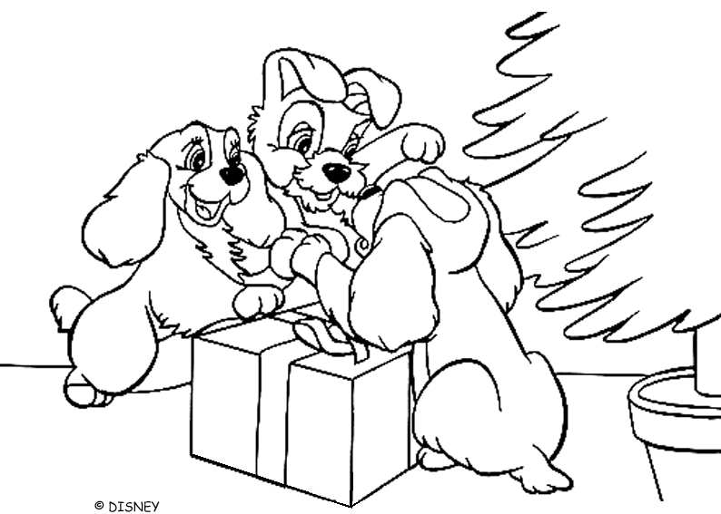Coloring page: Lady and the Tramp (Animation Movies) #133219 - Free Printable Coloring Pages