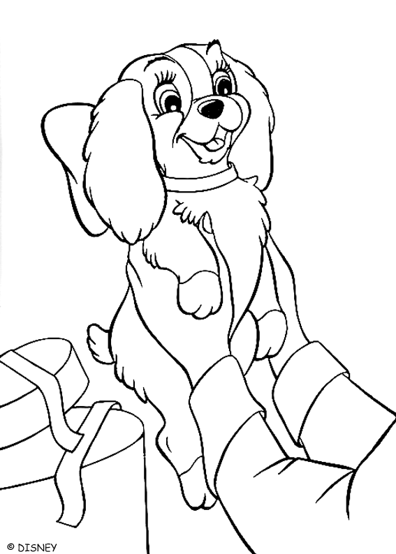 Coloring page: Lady and the Tramp (Animation Movies) #133227 - Free Printable Coloring Pages