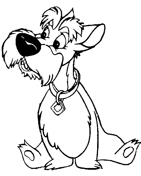 Coloring page: Lady and the Tramp (Animation Movies) #133231 - Free Printable Coloring Pages