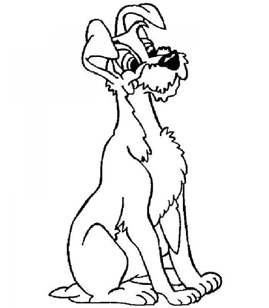 Coloring page: Lady and the Tramp (Animation Movies) #133233 - Free Printable Coloring Pages