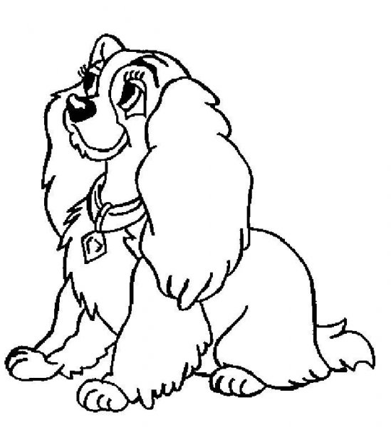 Coloring page: Lady and the Tramp (Animation Movies) #133235 - Free Printable Coloring Pages