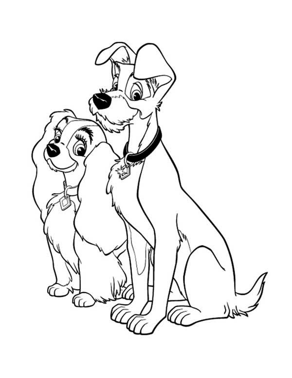 Coloring page: Lady and the Tramp (Animation Movies) #133269 - Free Printable Coloring Pages