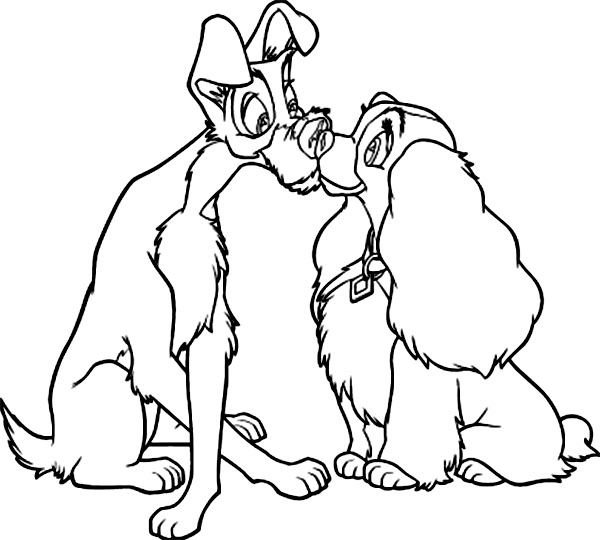 Coloring page: Lady and the Tramp (Animation Movies) #133305 - Free Printable Coloring Pages
