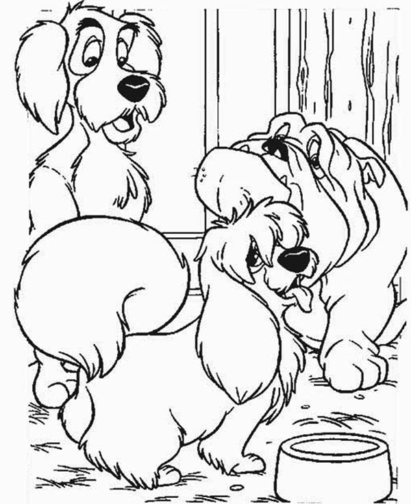 Coloring page: Lady and the Tramp (Animation Movies) #133318 - Free Printable Coloring Pages