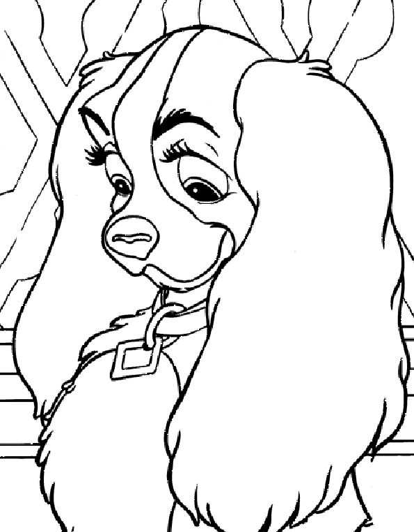 Coloring page: Lady and the Tramp (Animation Movies) #133329 - Free Printable Coloring Pages