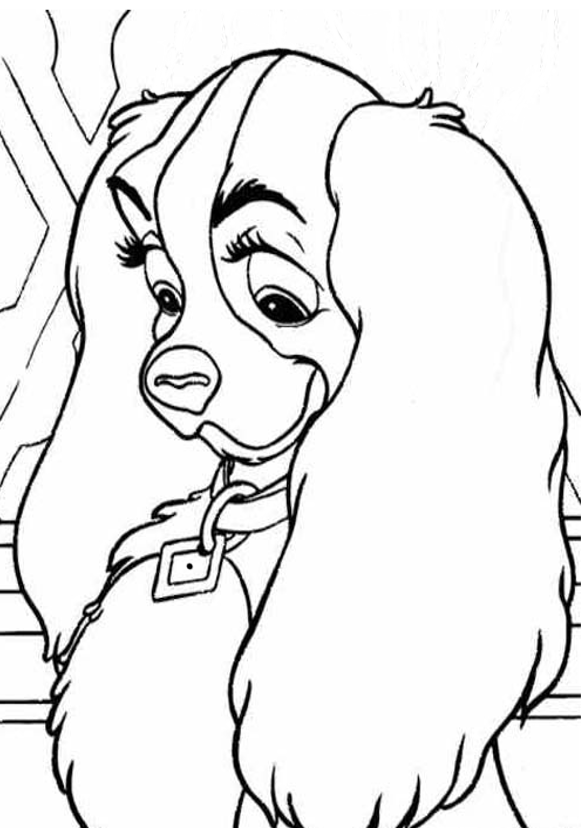 Coloring page: Lady and the Tramp (Animation Movies) #133337 - Free Printable Coloring Pages