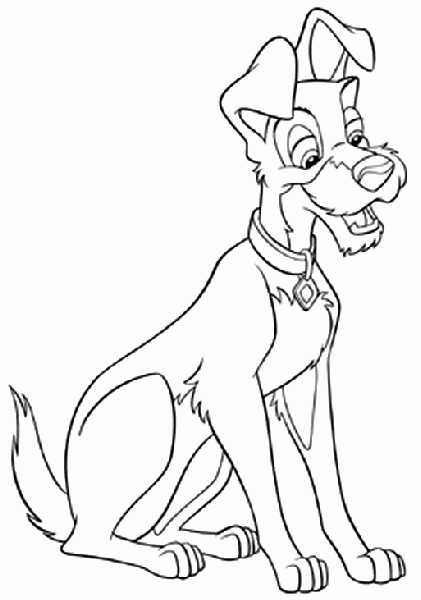Coloring page: Lady and the Tramp (Animation Movies) #133359 - Free Printable Coloring Pages