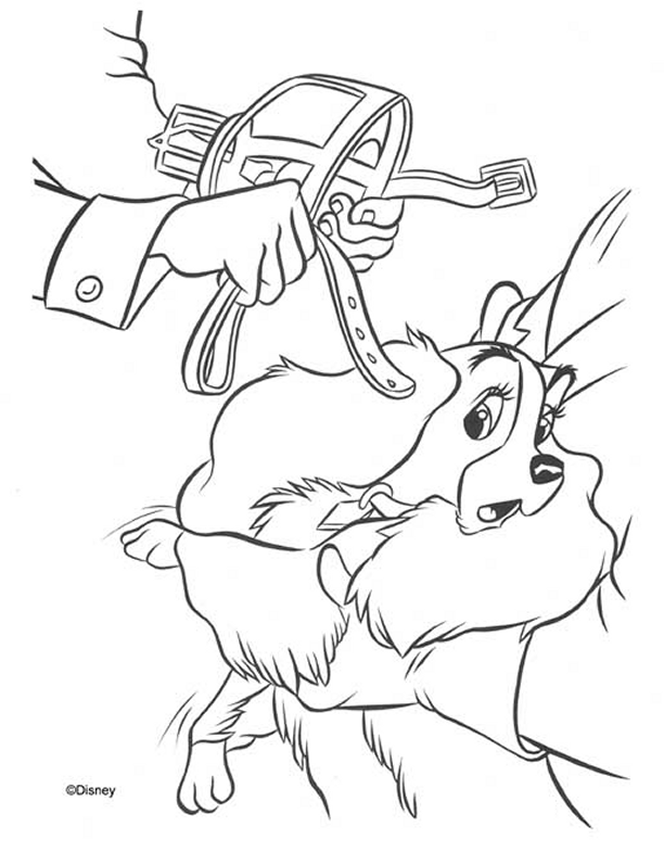 Coloring page: Lady and the Tramp (Animation Movies) #133361 - Free Printable Coloring Pages