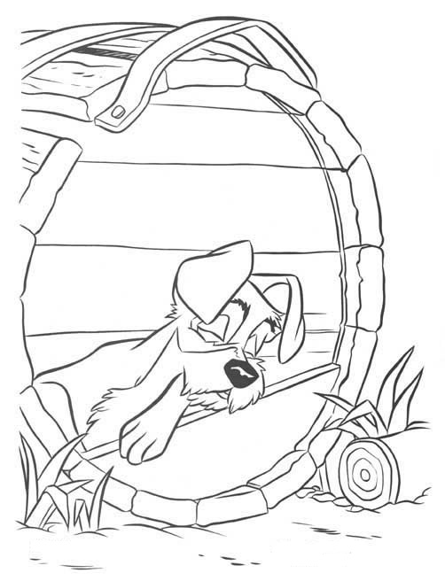 Coloring page: Lady and the Tramp (Animation Movies) #133364 - Free Printable Coloring Pages