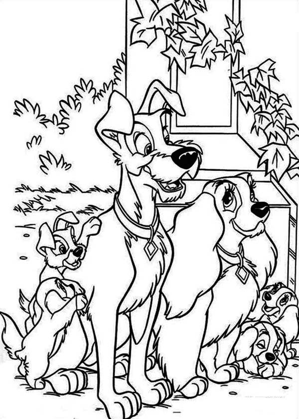 Coloring page: Lady and the Tramp (Animation Movies) #133384 - Free Printable Coloring Pages