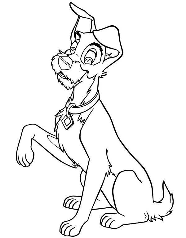 Coloring page: Lady and the Tramp (Animation Movies) #133386 - Free Printable Coloring Pages