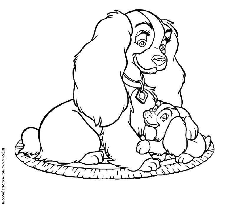 Lady and the Tramp #133394 (Animation Movies) – Free Printable Coloring ...
