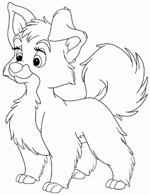 Coloring page: Lady and the Tramp (Animation Movies) #133398 - Free Printable Coloring Pages