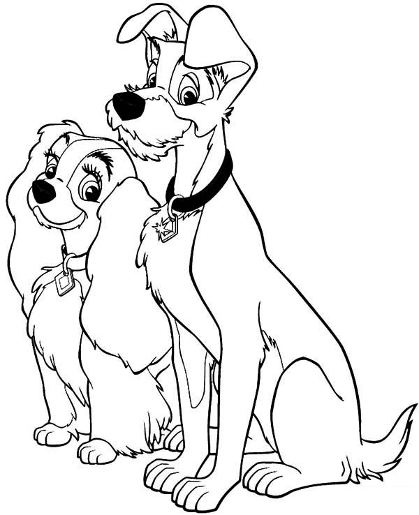 Coloring page: Lady and the Tramp (Animation Movies) #133432 - Free Printable Coloring Pages