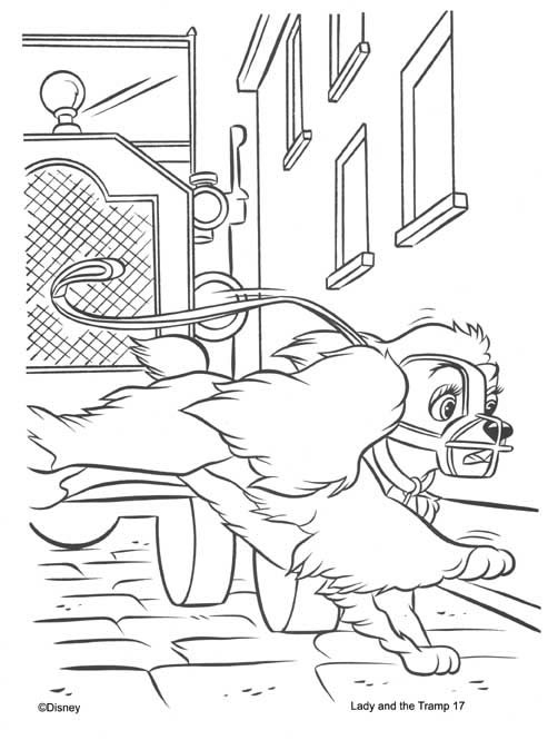 Coloring page: Lady and the Tramp (Animation Movies) #133450 - Free Printable Coloring Pages