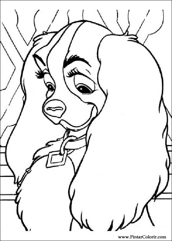 Coloring page: Lady and the Tramp (Animation Movies) #133456 - Free Printable Coloring Pages