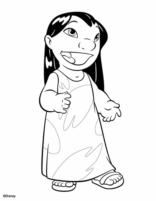 Free printable Lilo and Stitch coloring page #44922 from Animation Movies collection