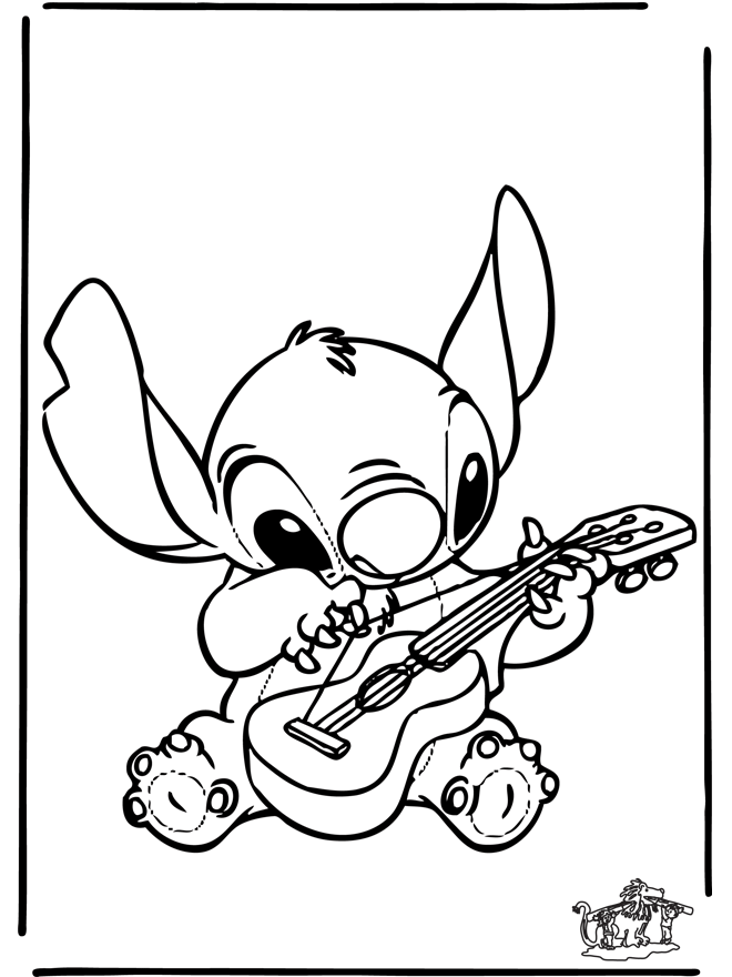 Drawing Lilo & Stitch #44826 (Animation Movies) – Printable coloring pages