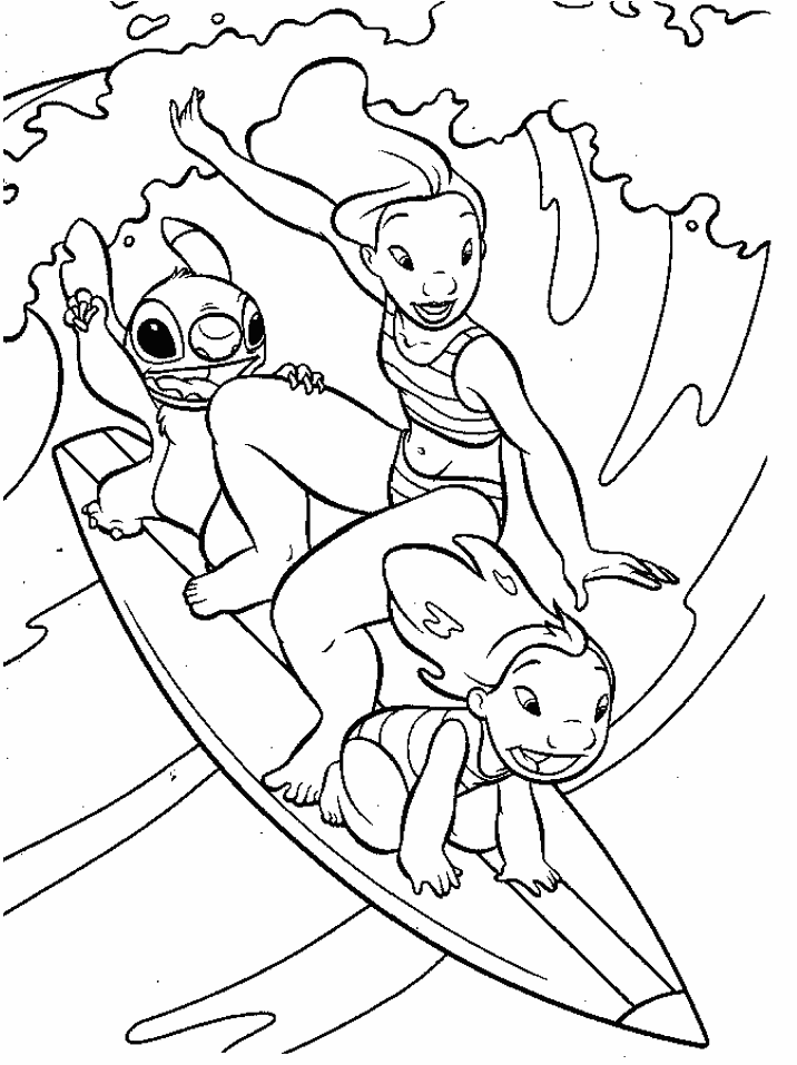 Coloring page: Lilo & Stitch (Animation Movies) #44854 - Free Printable Coloring Pages