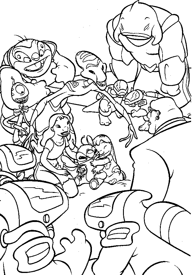 Coloring page: Lilo & Stitch (Animation Movies) #44865 - Free Printable Coloring Pages