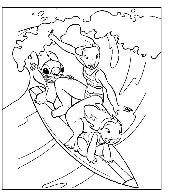 Coloring page: Lilo & Stitch (Animation Movies) #44893 - Free Printable Coloring Pages