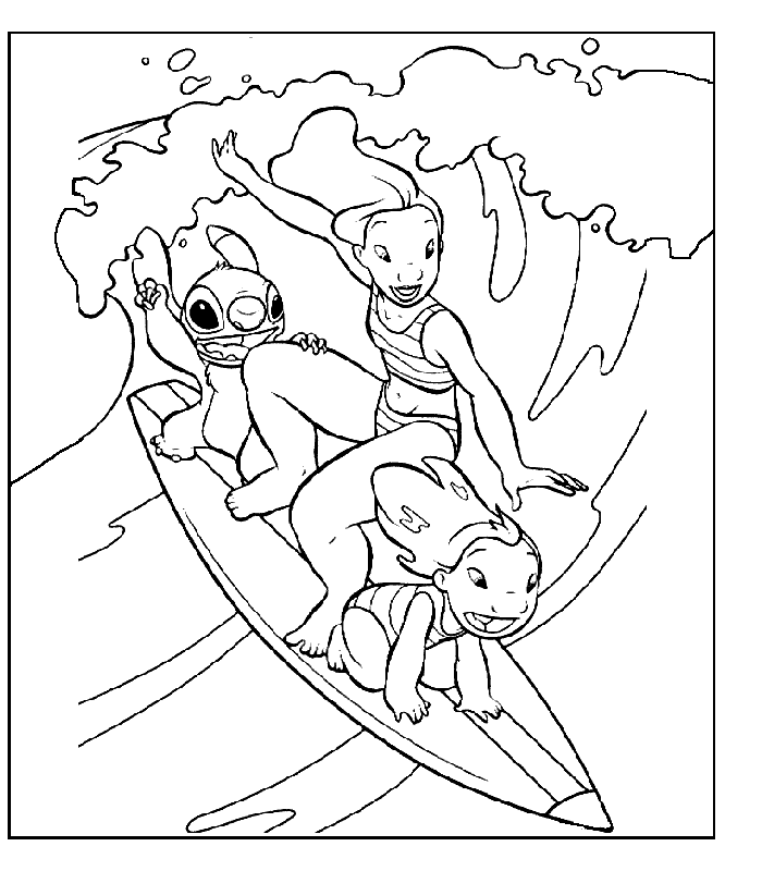 Coloring page: Lilo & Stitch (Animation Movies) #44895 - Free Printable Coloring Pages