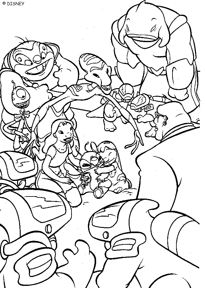 Coloring page: Lilo & Stitch (Animation Movies) #44896 - Free Printable Coloring Pages