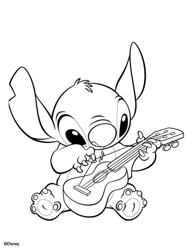 coloring page lilo stitch 44918 animation movies printable