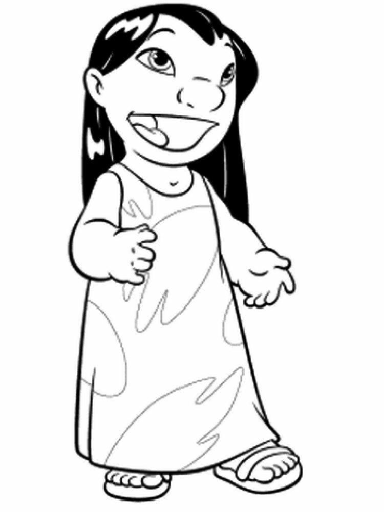 Coloring page: Lilo & Stitch (Animation Movies) #44945 - Free Printable Coloring Pages