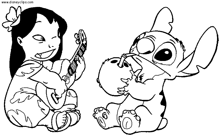 Coloring page: Lilo & Stitch (Animation Movies) #44948 - Free Printable Coloring Pages
