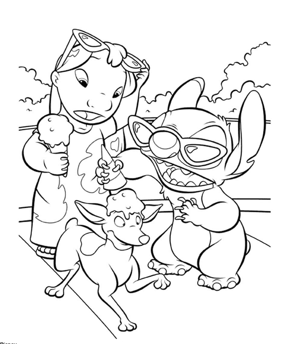 Coloring page: Lilo & Stitch (Animation Movies) #44951 - Free Printable Coloring Pages