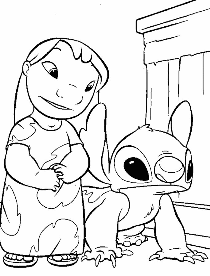 Coloring page: Lilo & Stitch (Animation Movies) #44958 - Free Printable Coloring Pages