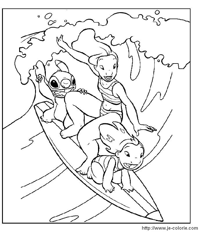 Coloring page: Lilo & Stitch (Animation Movies) #45004 - Free Printable Coloring Pages