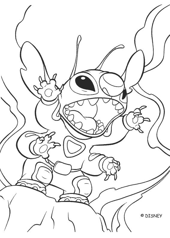 Drawing Lilo & Stitch #45010 (Animation Movies) – Printable coloring pages