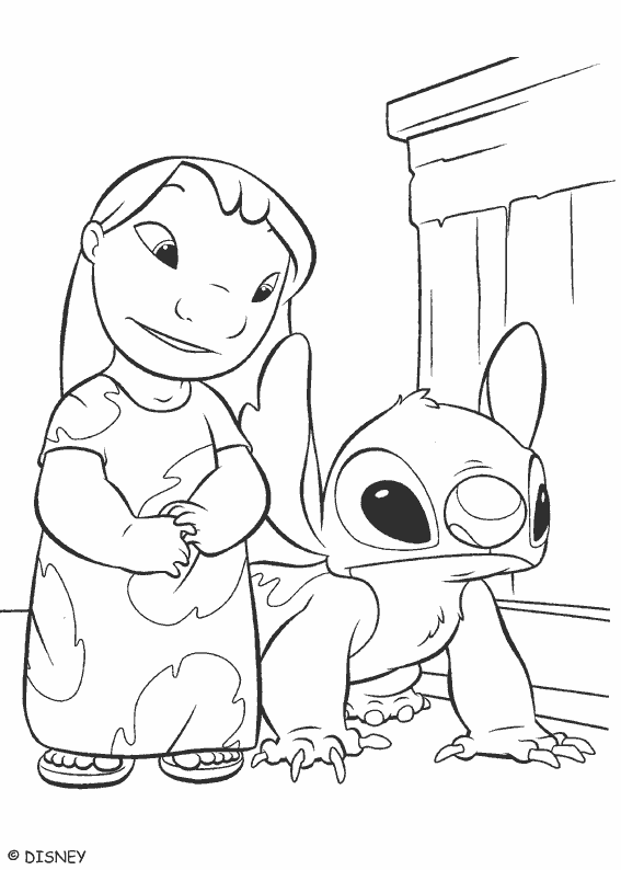 Coloring page: Lilo & Stitch (Animation Movies) #45028 - Free Printable Coloring Pages