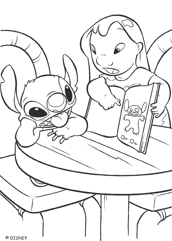 Coloring page: Lilo & Stitch (Animation Movies) #45033 - Free Printable Coloring Pages