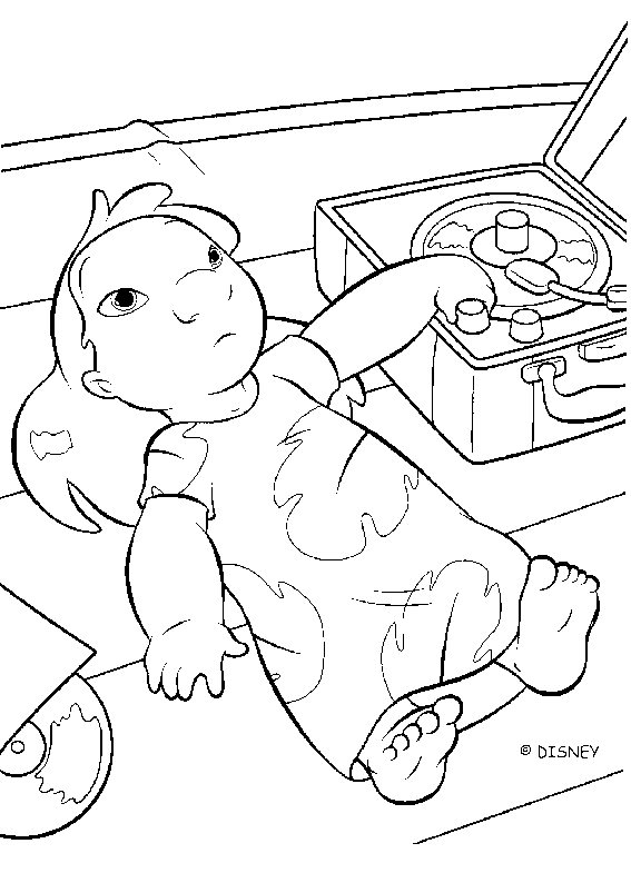 Coloring page: Lilo & Stitch (Animation Movies) #45044 - Free Printable Coloring Pages