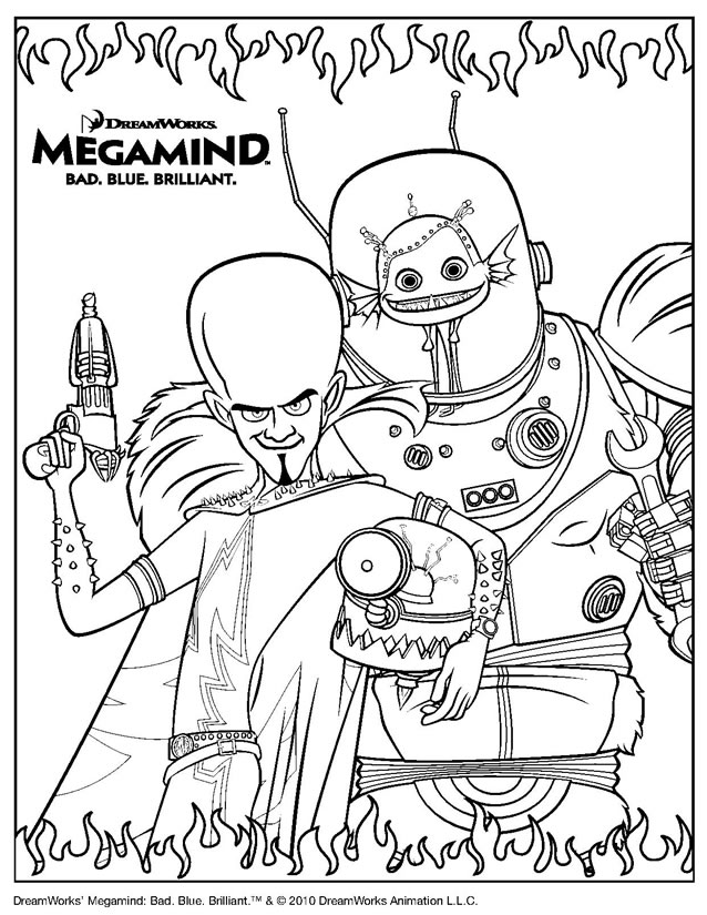 Coloring page: Megamind (Animation Movies) #46326 - Free Printable Coloring Pages