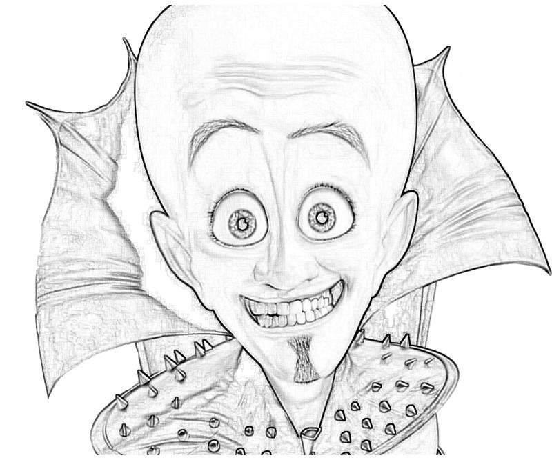 Megamind Robot Pages Coloring Pages