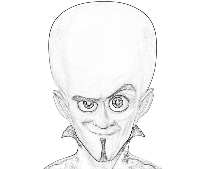 Drawing Megamind #46496 (Animation Movies) – Printable coloring pages