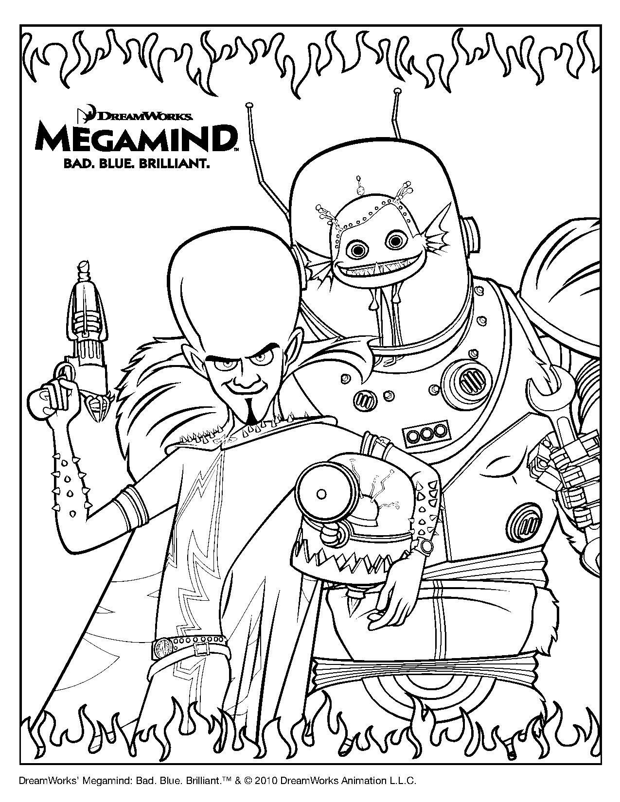 Coloring page: Megamind (Animation Movies) #46512 - Free Printable Coloring Pages