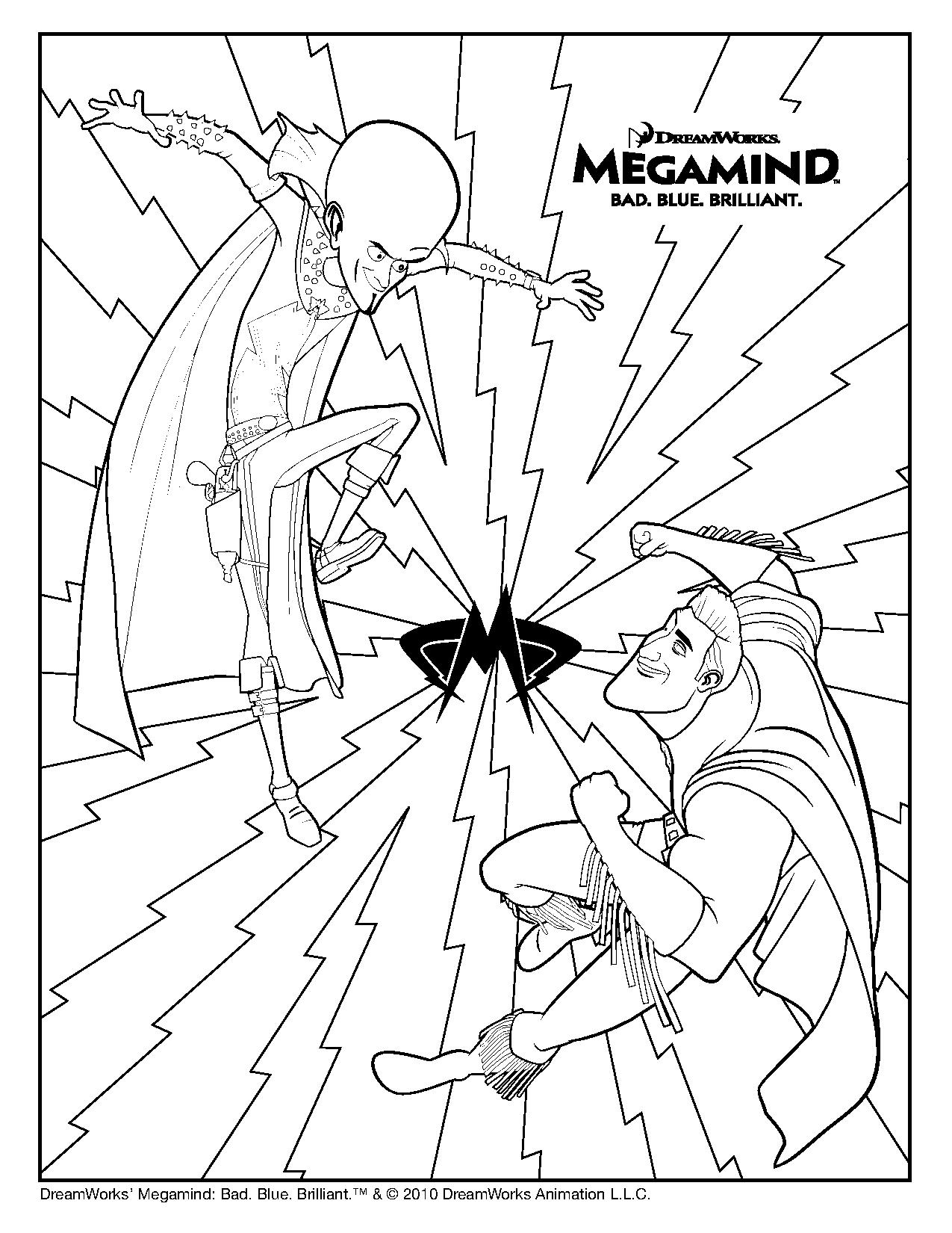 Megamind Movie Coloring Pages