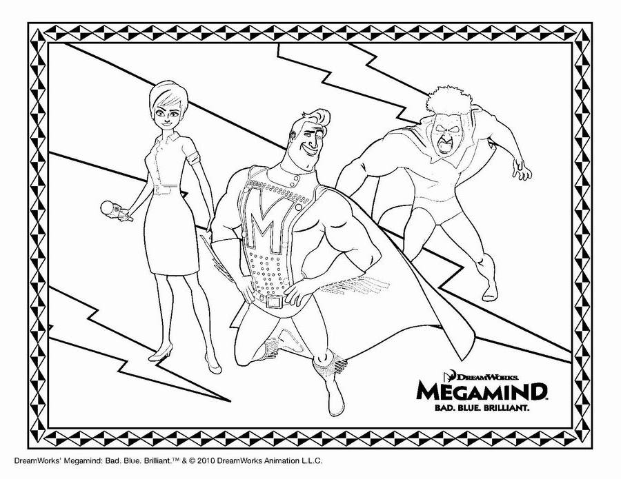 Coloring page: Megamind (Animation Movies) #46539 - Free Printable Coloring Pages