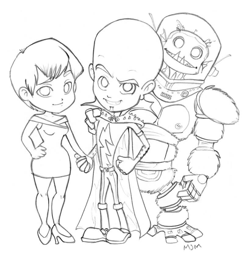 Coloring page: Megamind (Animation Movies) #46543 - Free Printable Coloring Pages