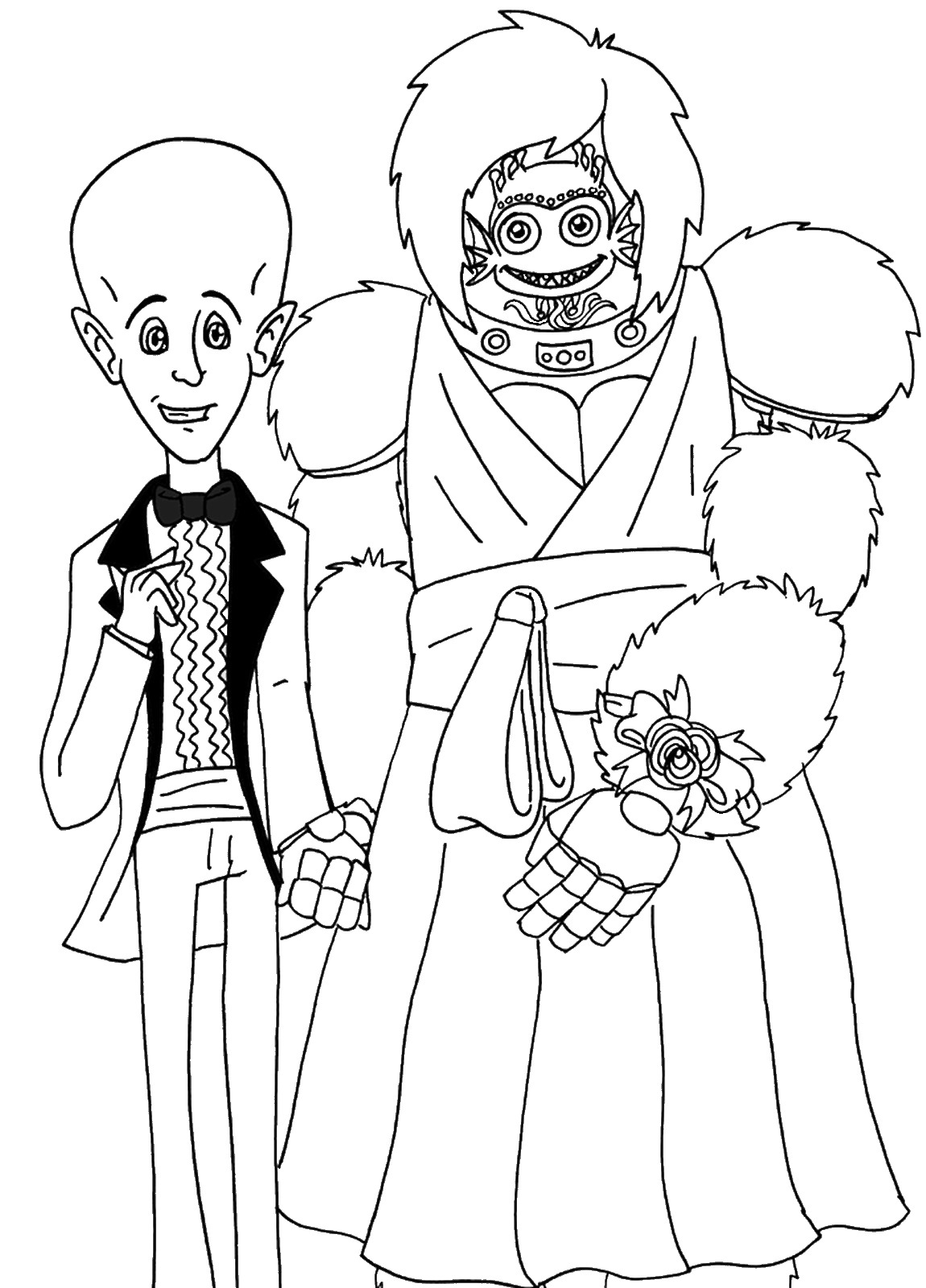 Coloring page: Megamind (Animation Movies) #46544 - Free Printable Coloring Pages