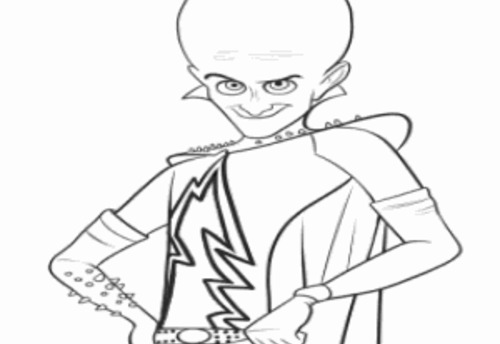 Coloring page: Megamind (Animation Movies) #46549 - Free Printable Coloring Pages