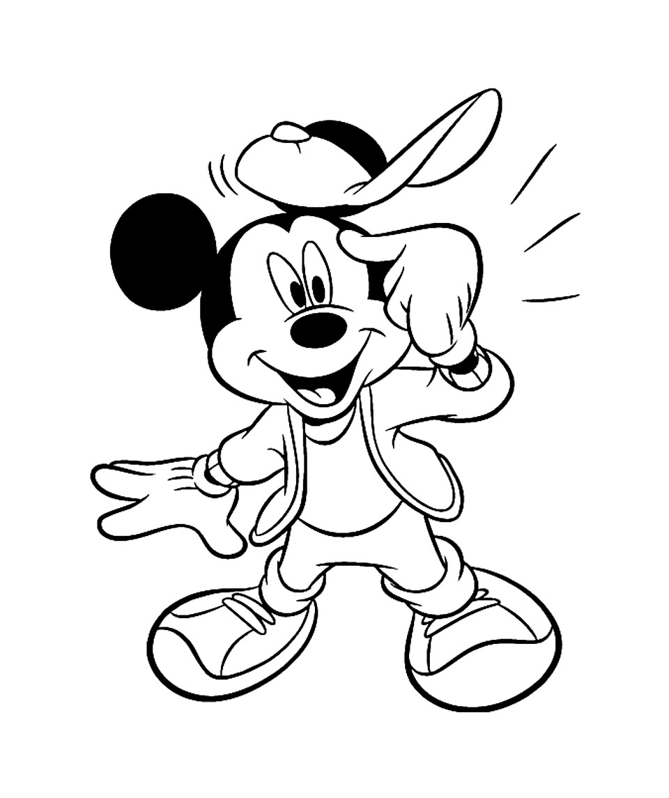 Coloring page: Mickey (Animation Movies) #170099 - Free Printable Coloring Pages